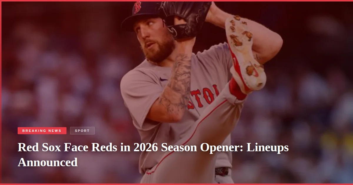 Red Sox Face Reds in 2026 Season Opener: Lineups Announced