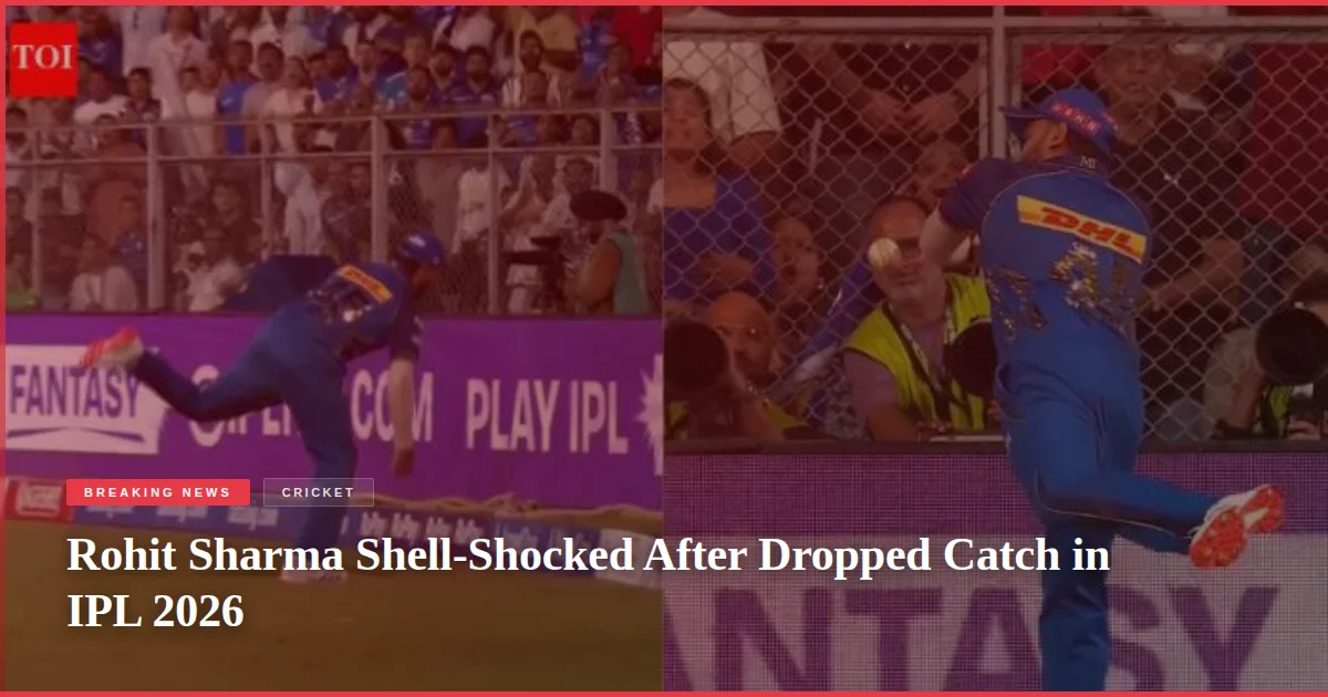 Rohit Sharma Shell-Shocked After Dropped Catch in IPL 2026