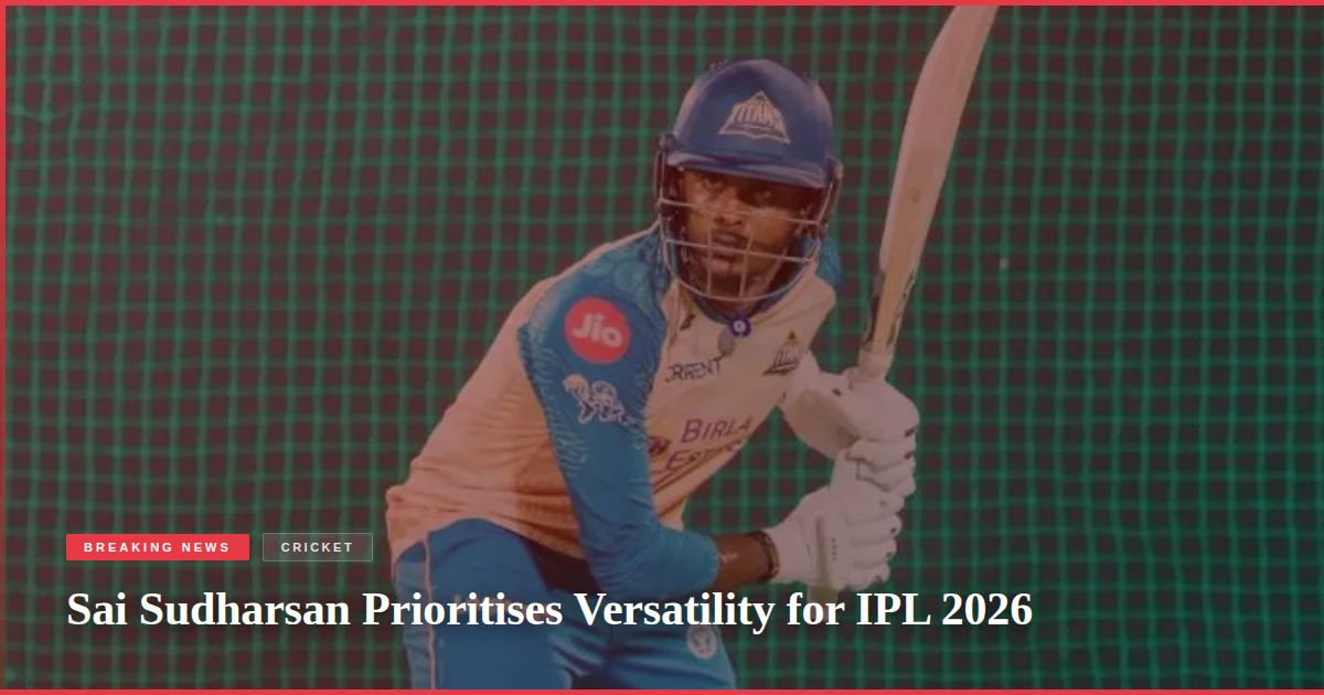 Sai Sudharsan Prioritises Versatility for IPL 2026
