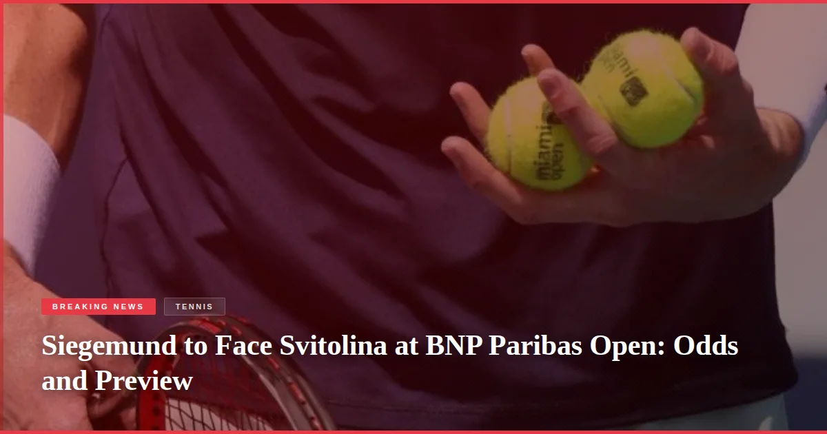 Siegemund to Face Svitolina at BNP Paribas Open: Odds and Preview
