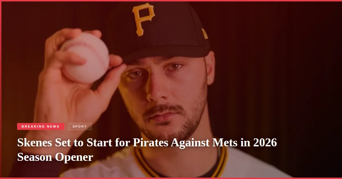 Skenes Set to Start for Pirates Against Mets in 2026 Season Opener