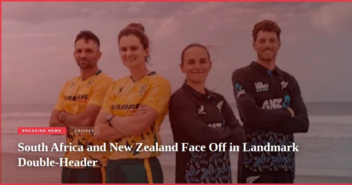 South Africa and New Zealand Face Off in Landmark Double-Header