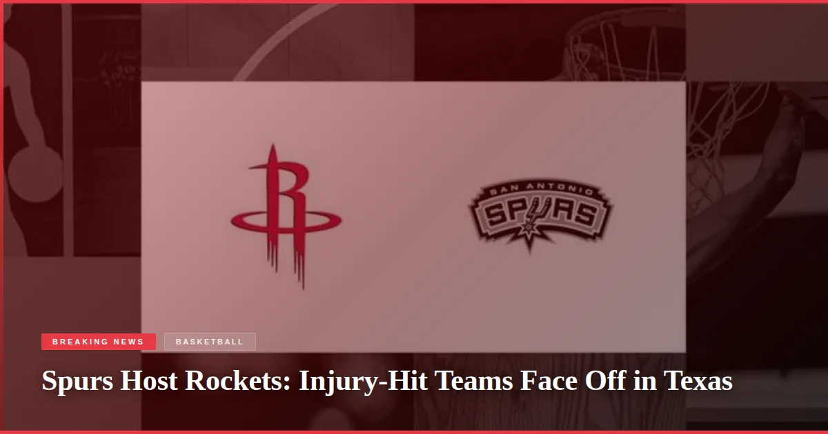 Spurs Host Rockets: Injury-Hit Teams Face Off in Texas