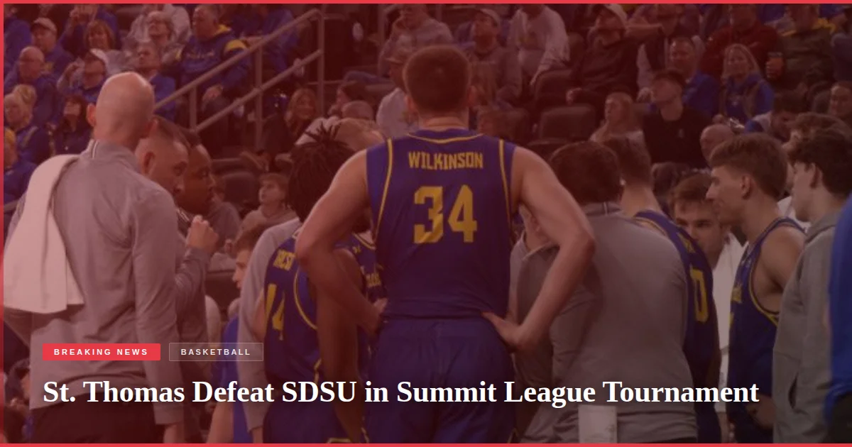 St. Thomas Defeat SDSU in Summit League Tournament