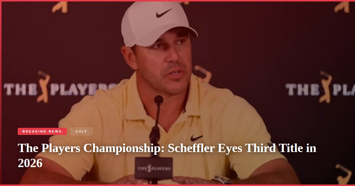 The Players Championship: Scheffler Eyes Third Title in 2026