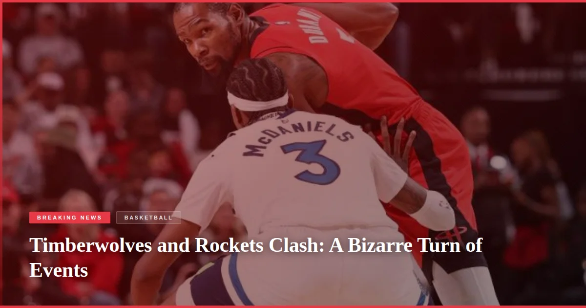 Timberwolves and Rockets Clash: A Bizarre Turn of Events