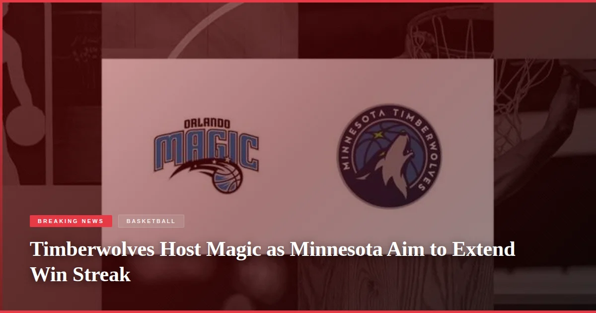 Timberwolves Host Magic as Minnesota Aim to Extend Win Streak