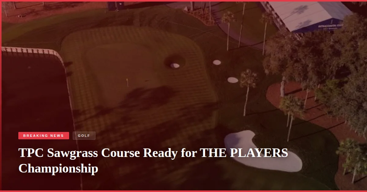 TPC Sawgrass Course Ready for THE PLAYERS Championship