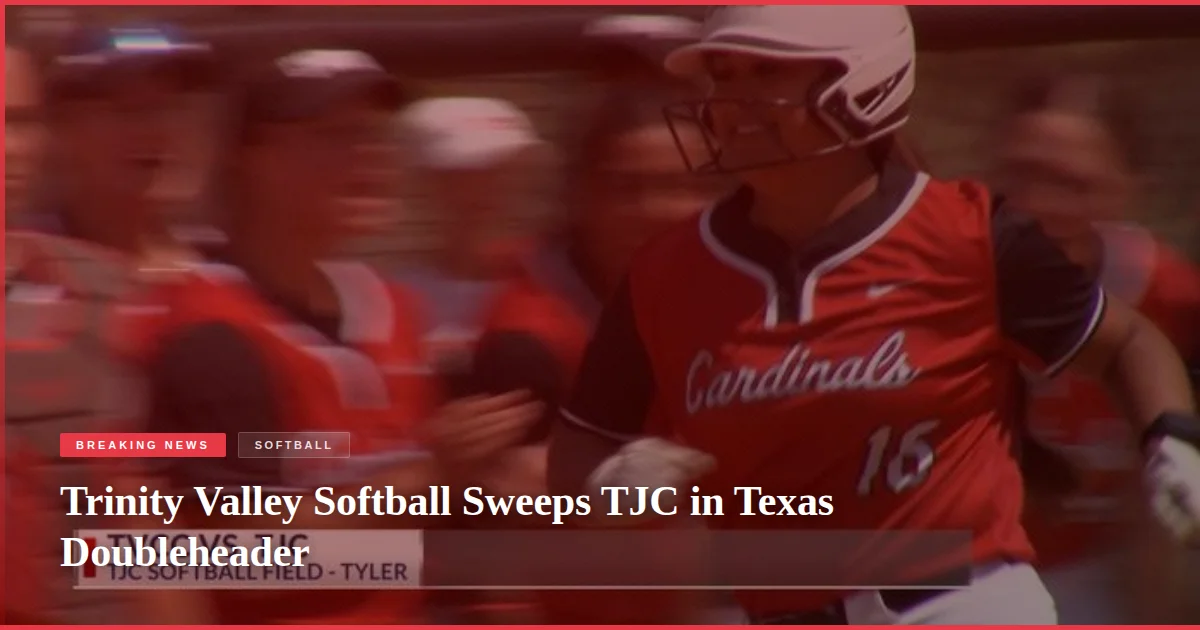 Trinity Valley Softball Sweeps TJC in Texas Doubleheader
