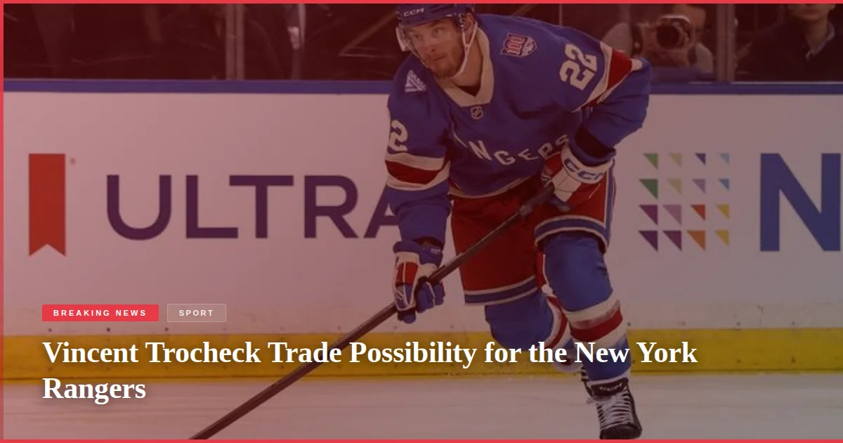 Vincent Trocheck Trade Possibility for the New York Rangers