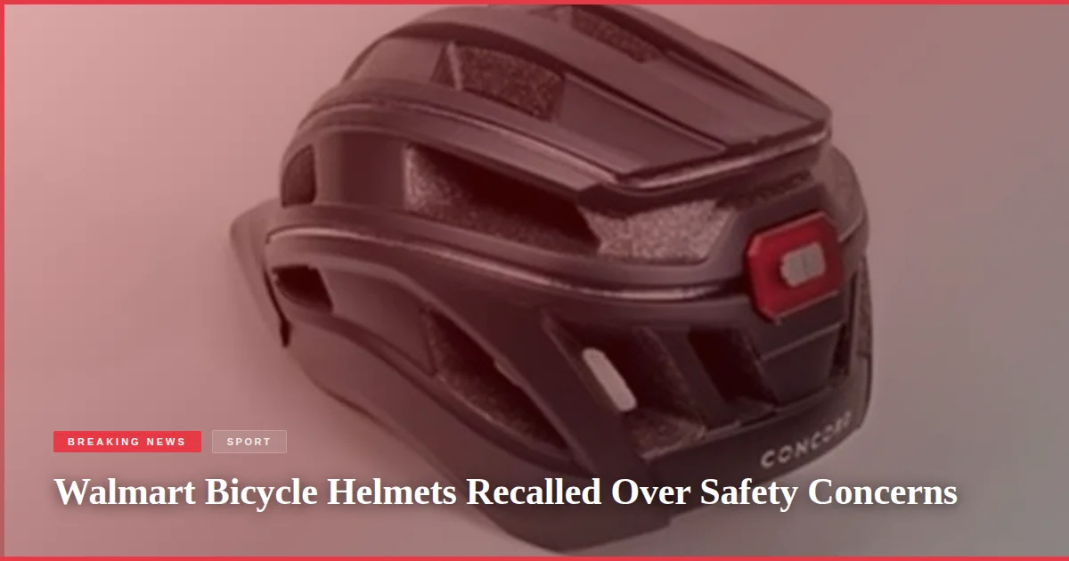 Walmart Bicycle Helmets Recalled Over Safety Concerns