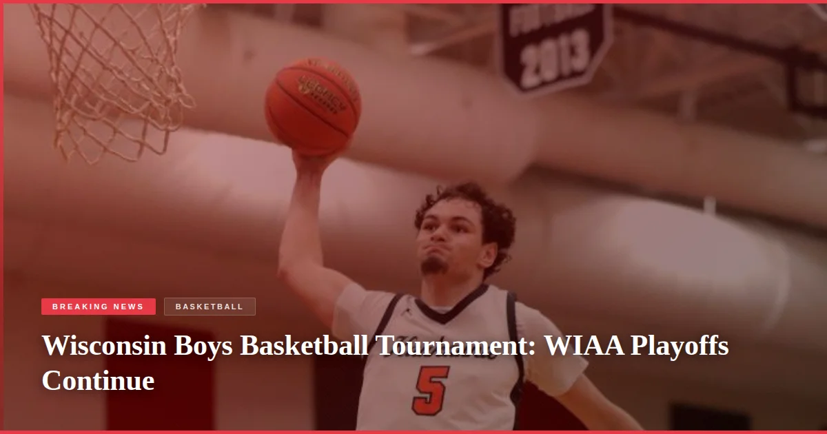 Wisconsin Boys Basketball Tournament: WIAA Playoffs Continue