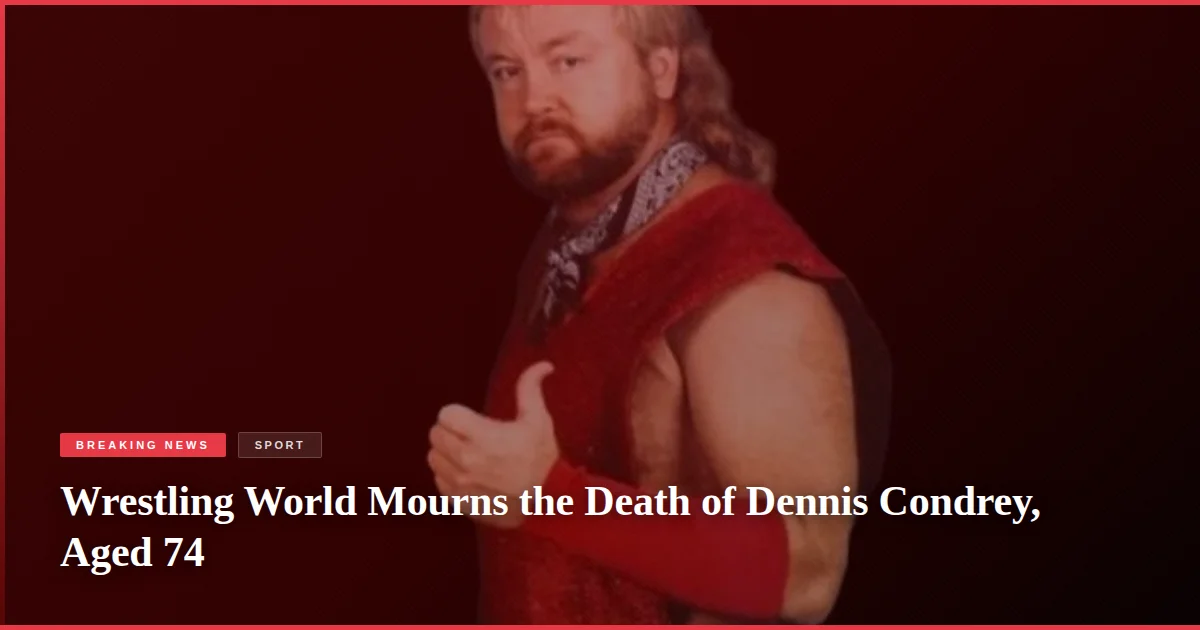 Wrestling World Mourns the Death of Dennis Condrey, Aged 74