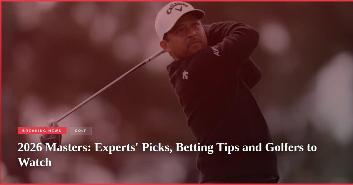 2026 Masters: Experts' Picks, Betting Tips and Golfers to Watch