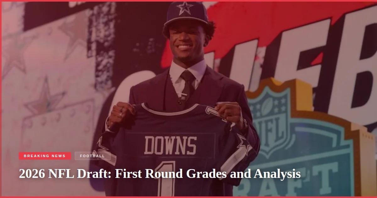 2026 NFL Draft: First Round Grades and Analysis