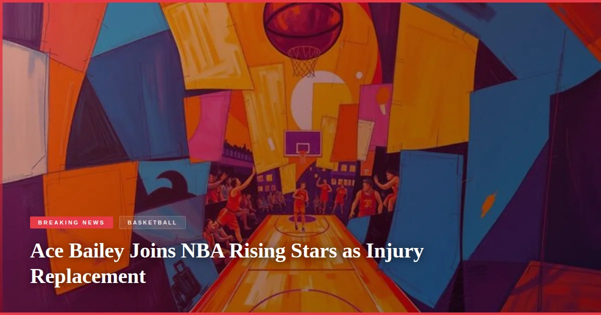 Ace Bailey Joins NBA Rising Stars as Injury Replacement