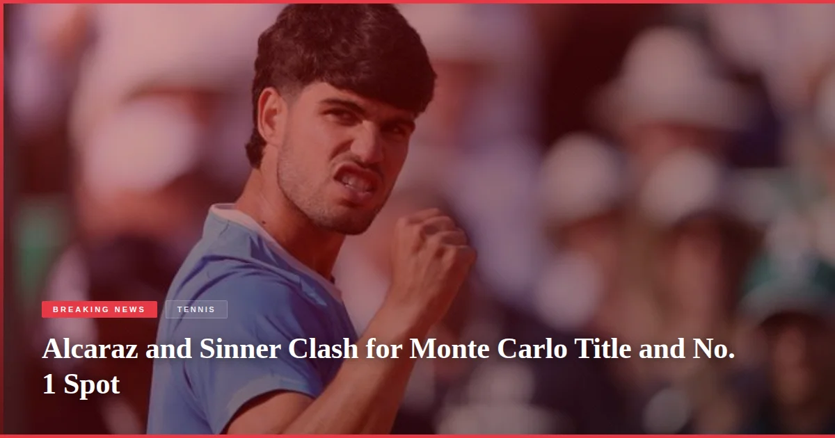 Alcaraz and Sinner Clash for Monte Carlo Title and No. 1 Spot