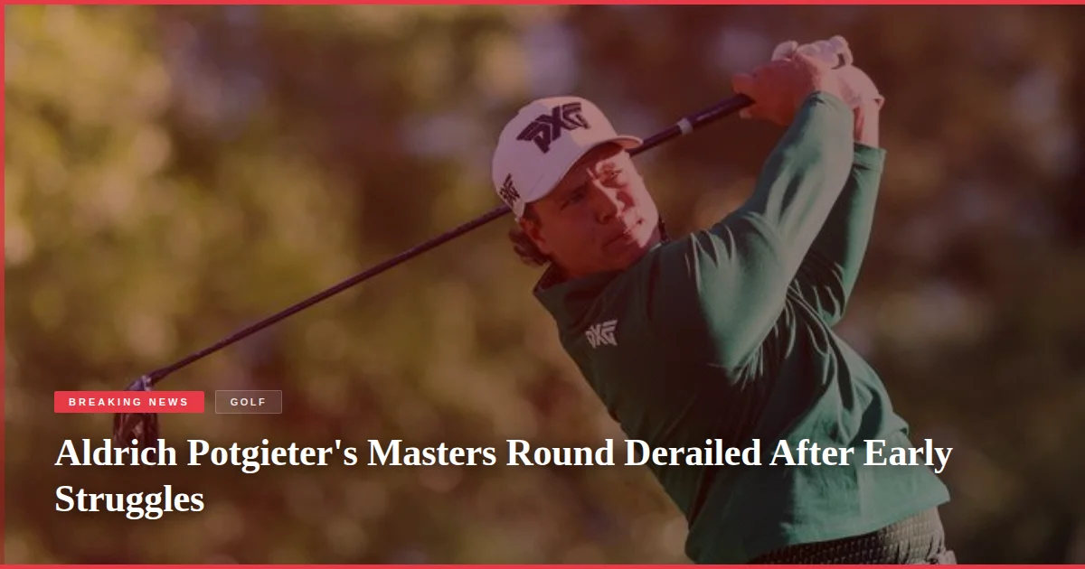 Aldrich Potgieter's Masters Round Derailed After Early Struggles
