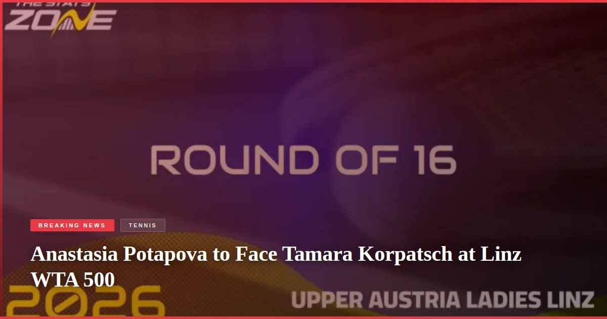 Anastasia Potapova to Face Tamara Korpatsch at Linz WTA 500