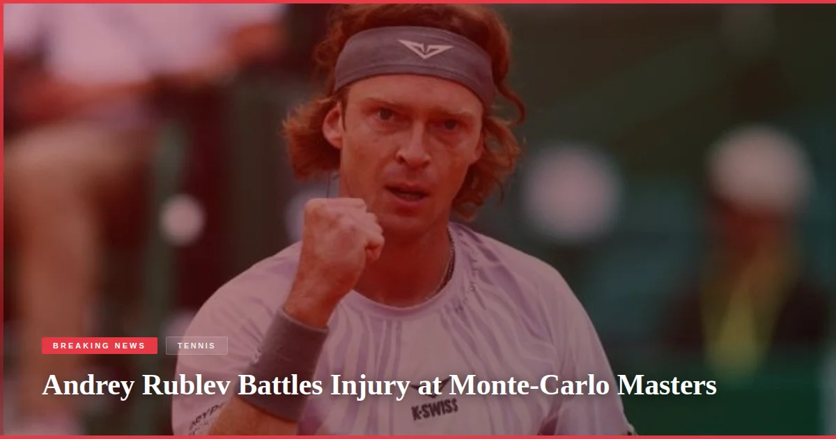 Andrey Rublev Battles Injury at Monte-Carlo Masters