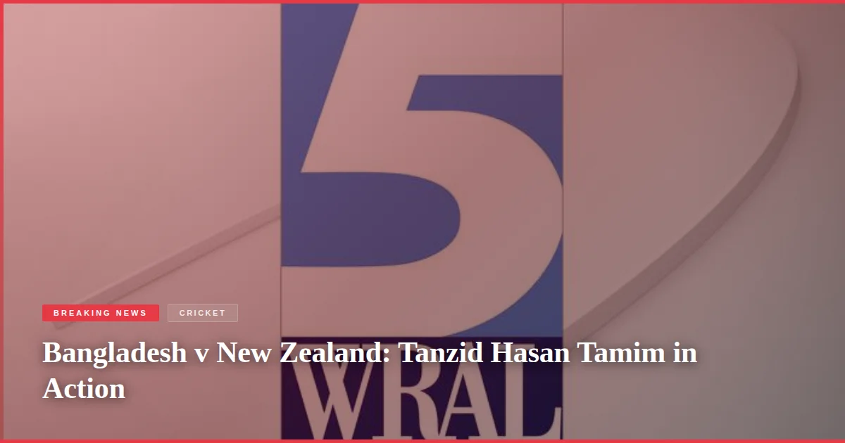 Bangladesh v New Zealand: Tanzid Hasan Tamim in Action