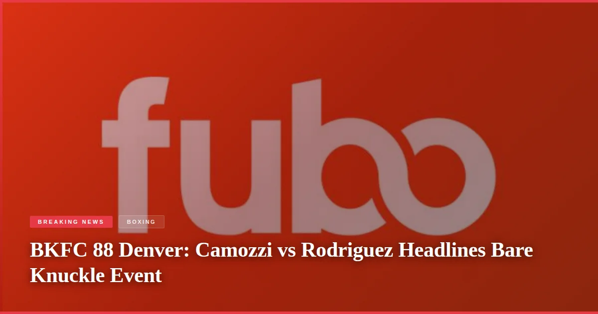 BKFC 88 Denver: Camozzi vs Rodriguez Headlines Bare Knuckle Event