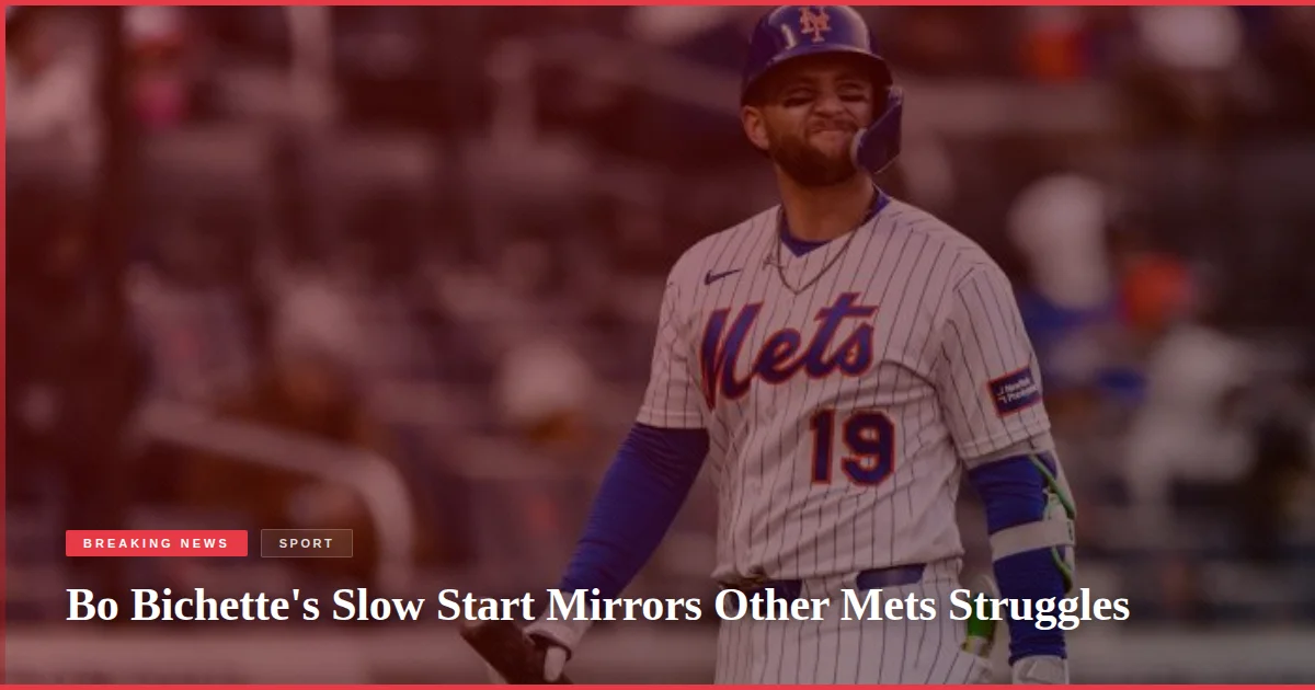 Bo Bichette's Slow Start Mirrors Other Mets Struggles