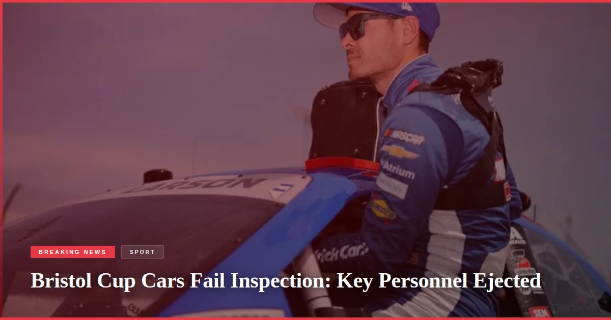 Bristol Cup Cars Fail Inspection: Key Personnel Ejected