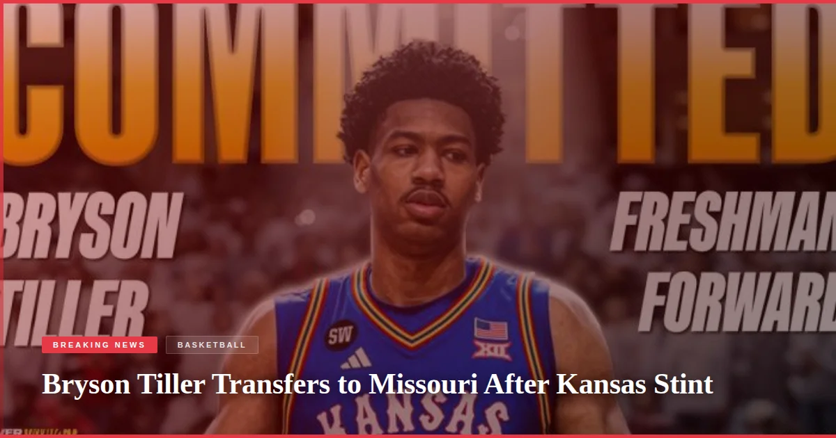 Bryson Tiller Transfers to Missouri After Kansas Stint