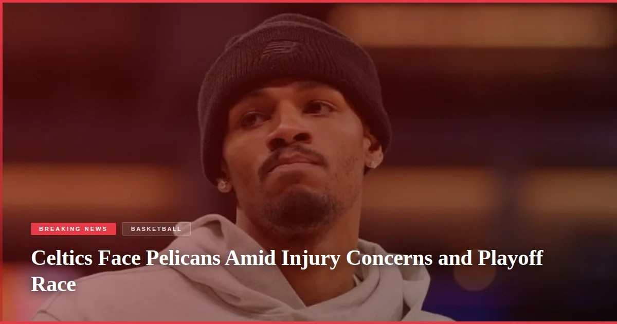 Celtics Face Pelicans Amid Injury Concerns and Playoff Race