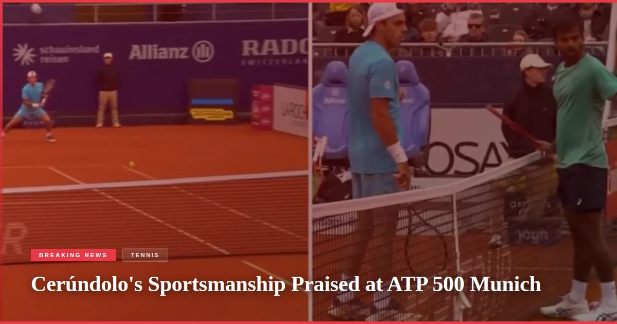 Cerúndolo's Sportsmanship Praised at ATP 500 Munich