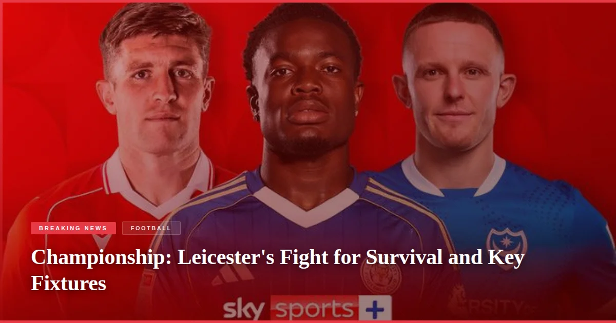 Championship: Leicester's Fight for Survival and Key Fixtures