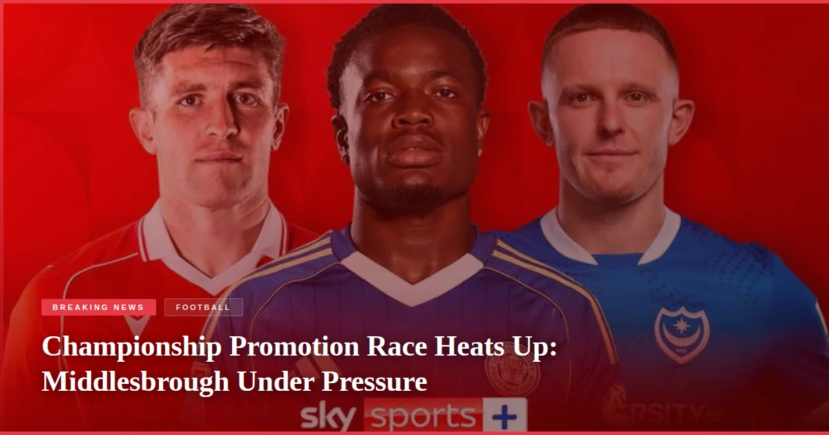 Championship Promotion Race Heats Up: Middlesbrough Under Pressure