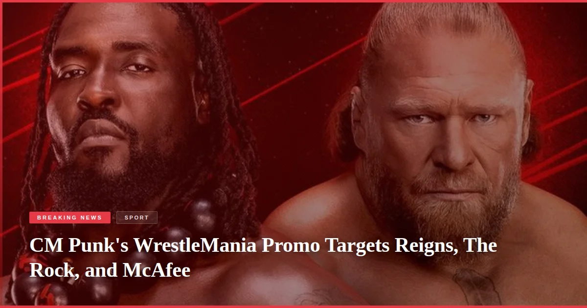 CM Punk's WrestleMania Promo Targets Reigns, The Rock, and McAfee