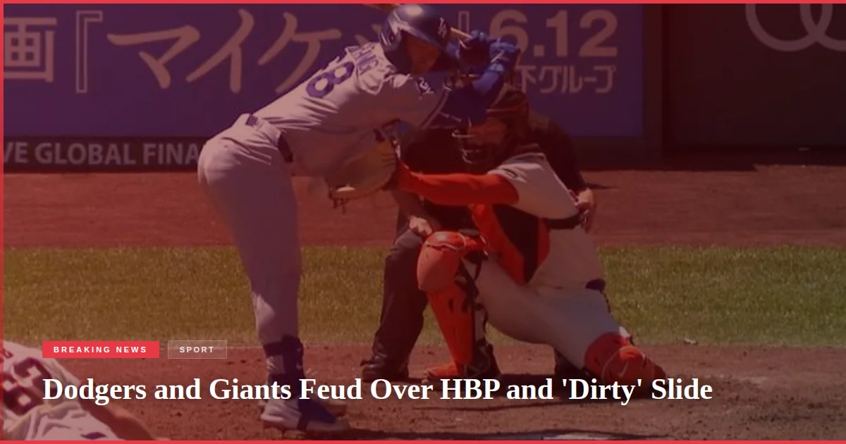 Dodgers and Giants Feud Over HBP and 'Dirty' Slide