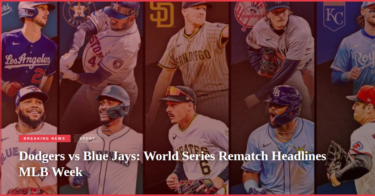 Dodgers vs Blue Jays: World Series Rematch Headlines MLB Week