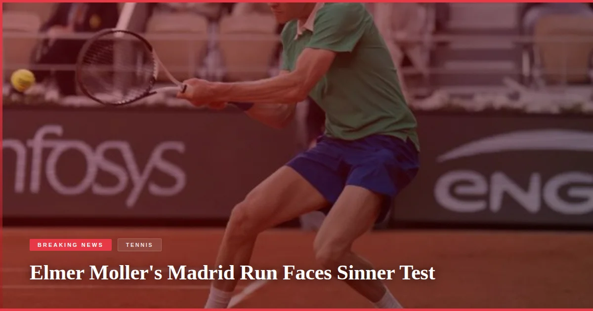 Elmer Moller's Madrid Run Faces Sinner Test