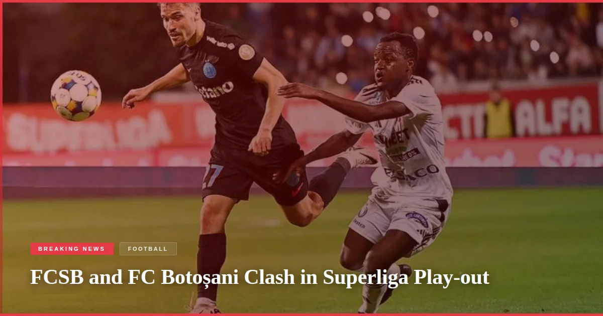 FCSB and FC Botoșani Clash in Superliga Play-out