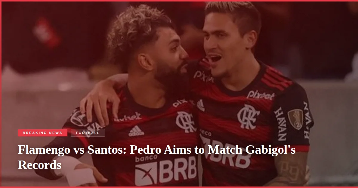 Flamengo vs Santos: Pedro Aims to Match Gabigol's Records