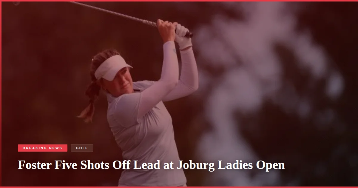 Foster Five Shots Off Lead at Joburg Ladies Open