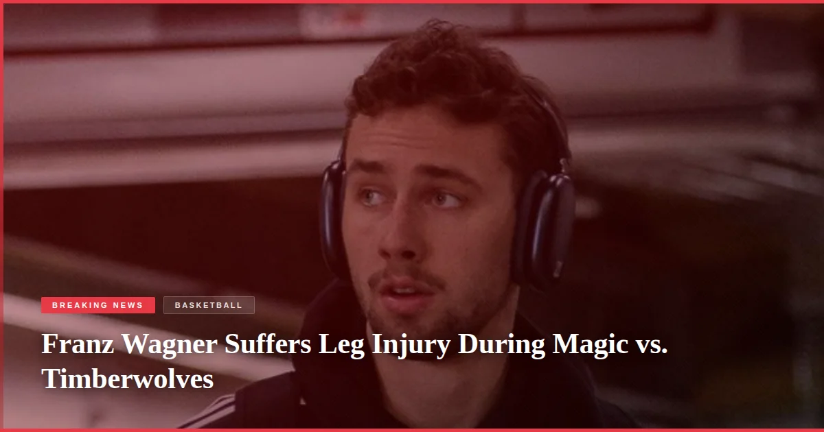 Franz Wagner Suffers Leg Injury During Magic vs. Timberwolves