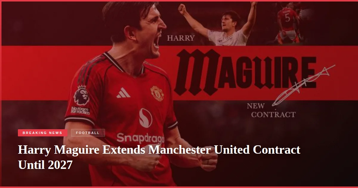 Harry Maguire Extends Manchester United Contract Until 2027