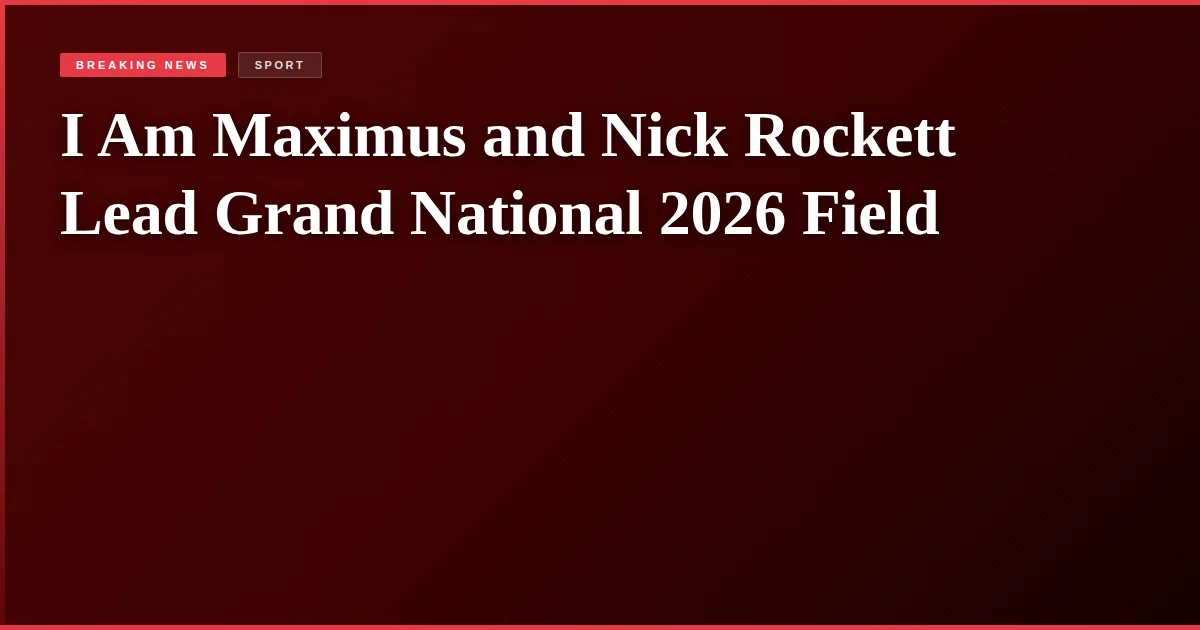 I Am Maximus and Nick Rockett Lead Grand National 2026 Field