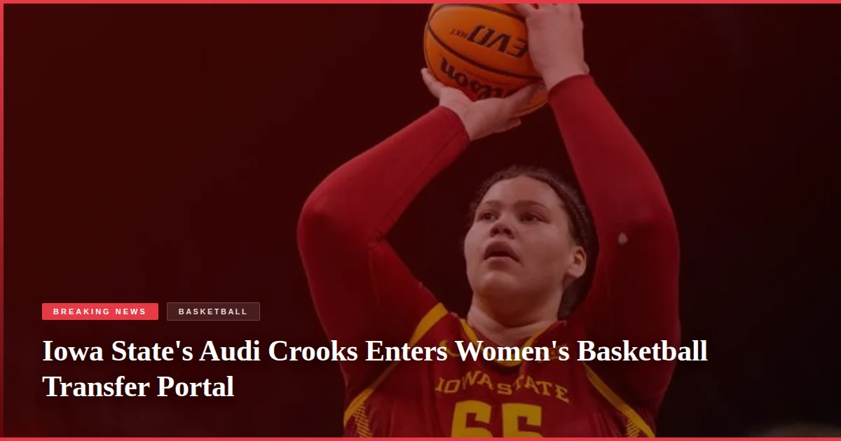 Iowa State's Audi Crooks Enters Women's Basketball Transfer Portal