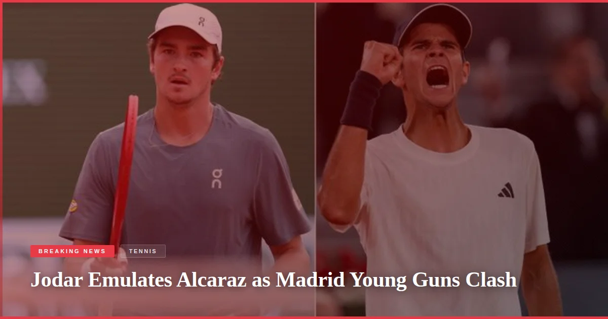 Jodar Emulates Alcaraz as Madrid Young Guns Clash