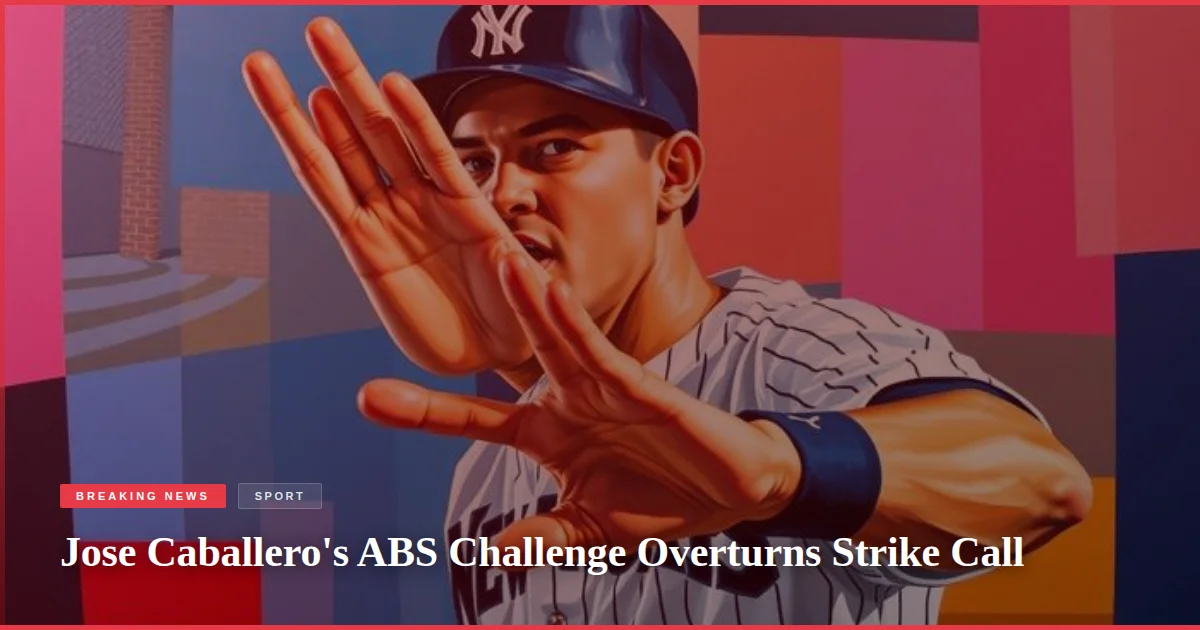 Jose Caballero's ABS Challenge Overturns Strike Call