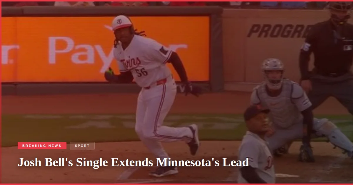 Josh Bell's Single Extends Minnesota's Lead