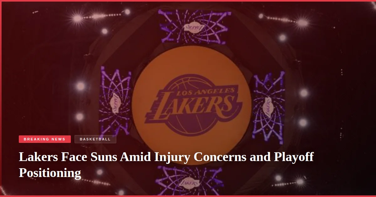 Lakers Face Suns Amid Injury Concerns and Playoff Positioning