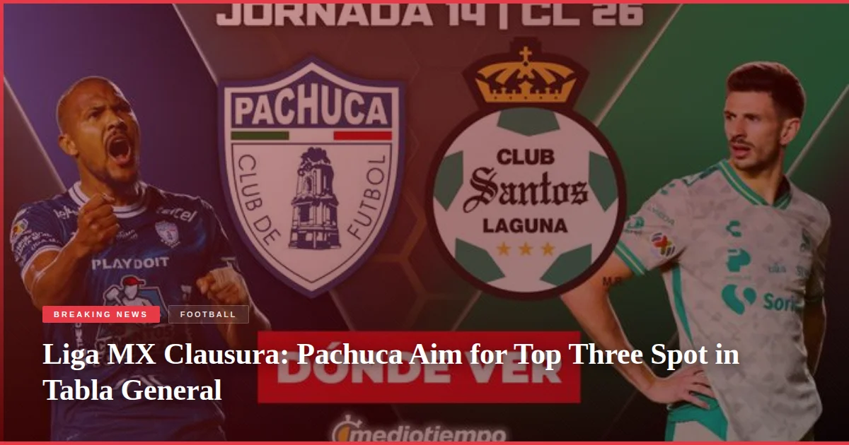Liga MX Clausura: Pachuca Aim for Top Three Spot in Tabla General