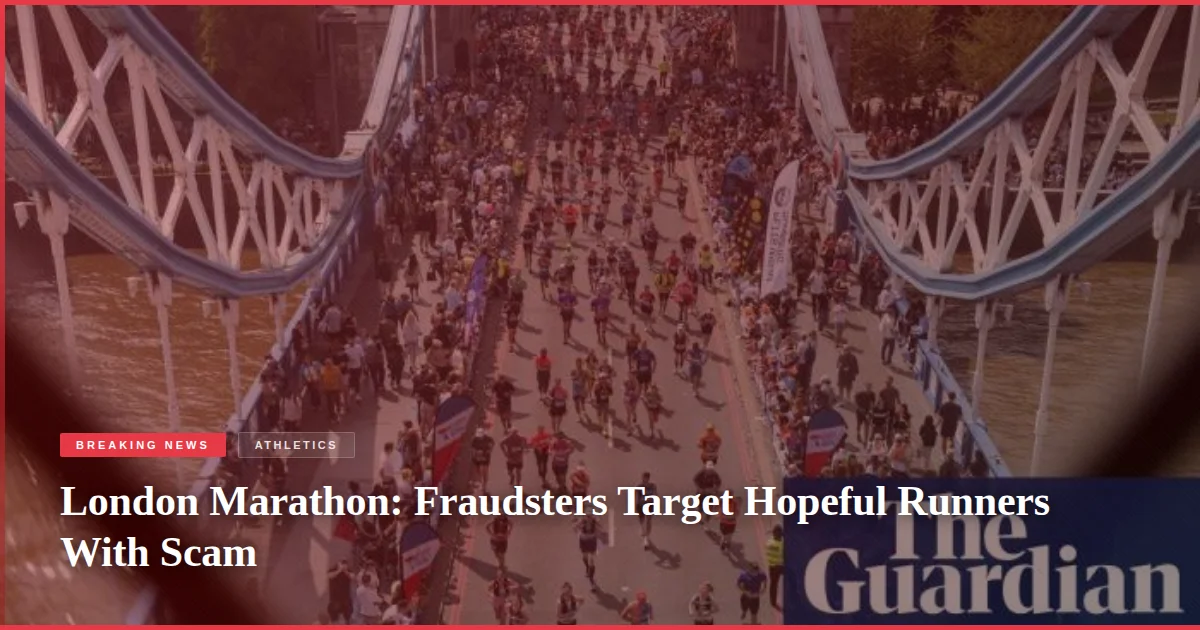 London Marathon: Fraudsters Target Hopeful Runners With Scam